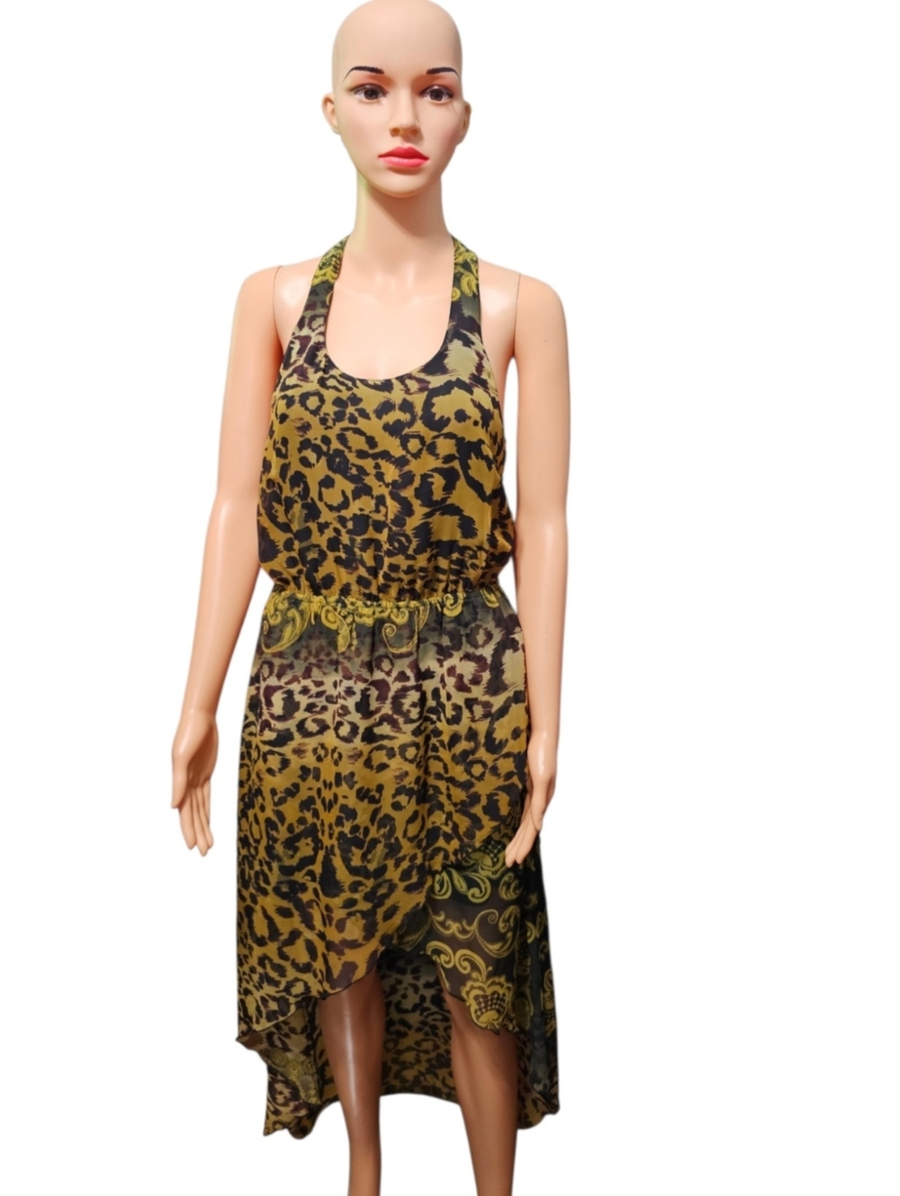 Romeo & Juliet Couture Women's Animal Print Steampunk Dress Size Small